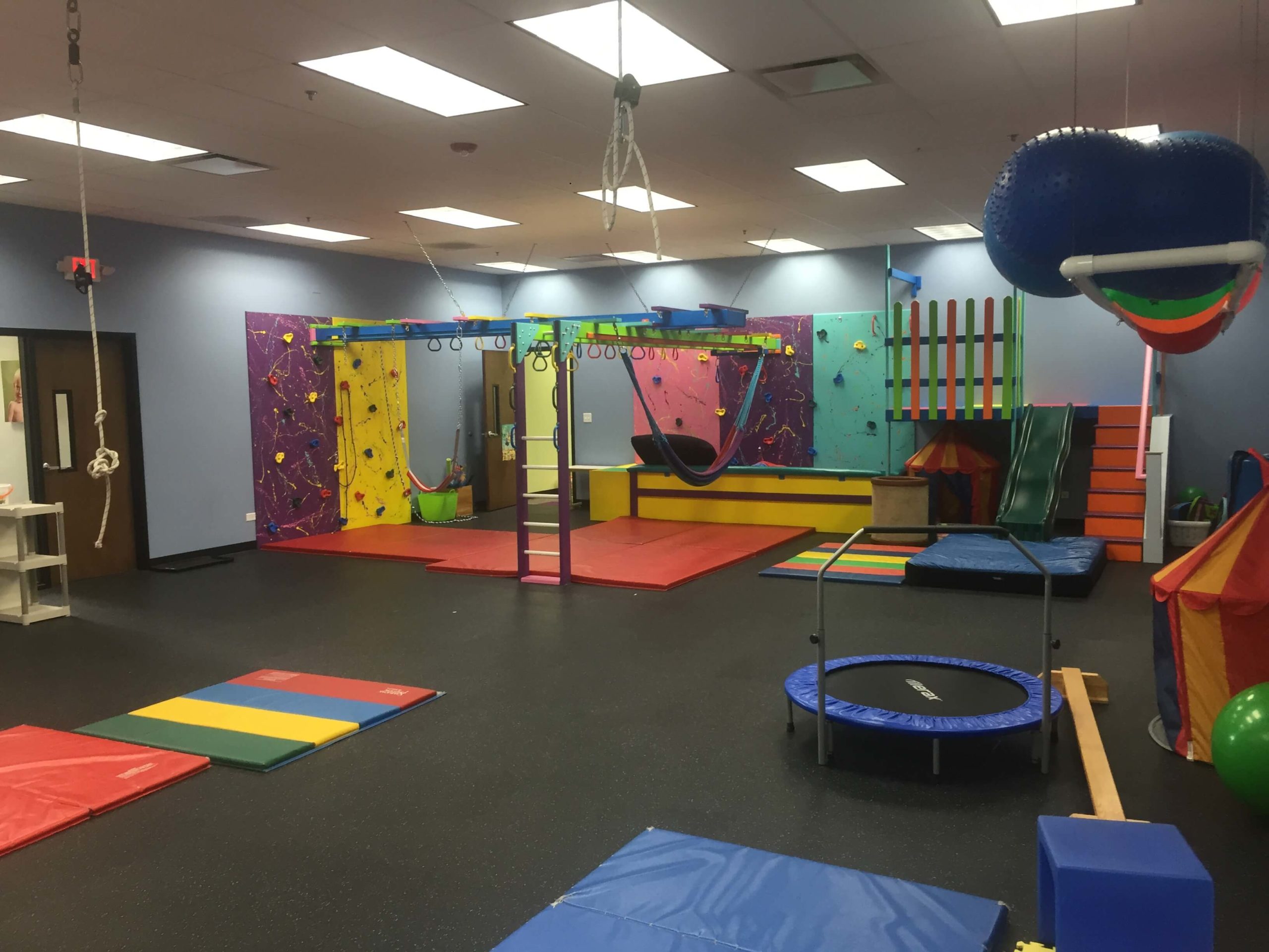 The sensory gym for pediatric therapy in Westside's Frankfort clinic