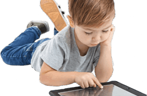 image illustrating a child with too much screen time. used for a blog on the westside childrens therapy website