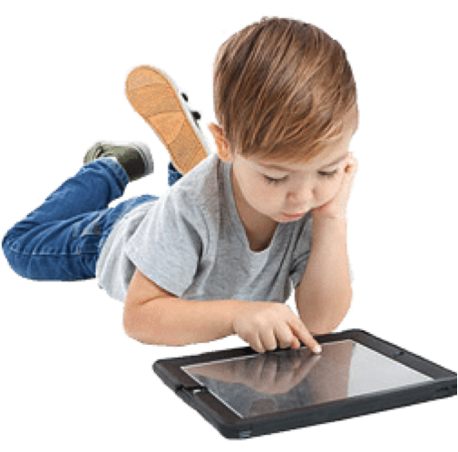 photo used in a westside children's therapy blog to illustrate a child having too much screen time