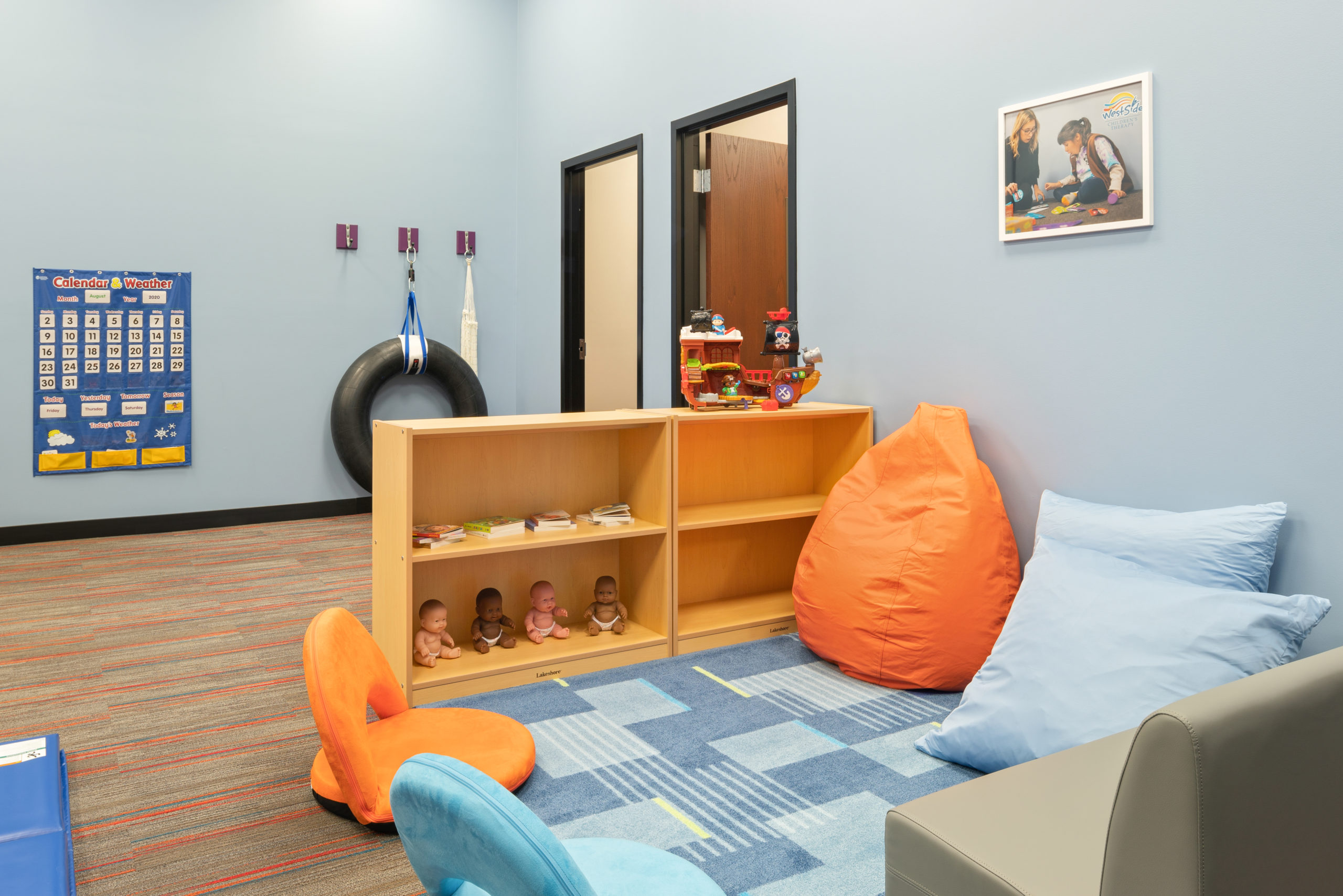 picture of an aba therapy reading nook, for the Oak Lawn Illinois Westside Children's Therapy