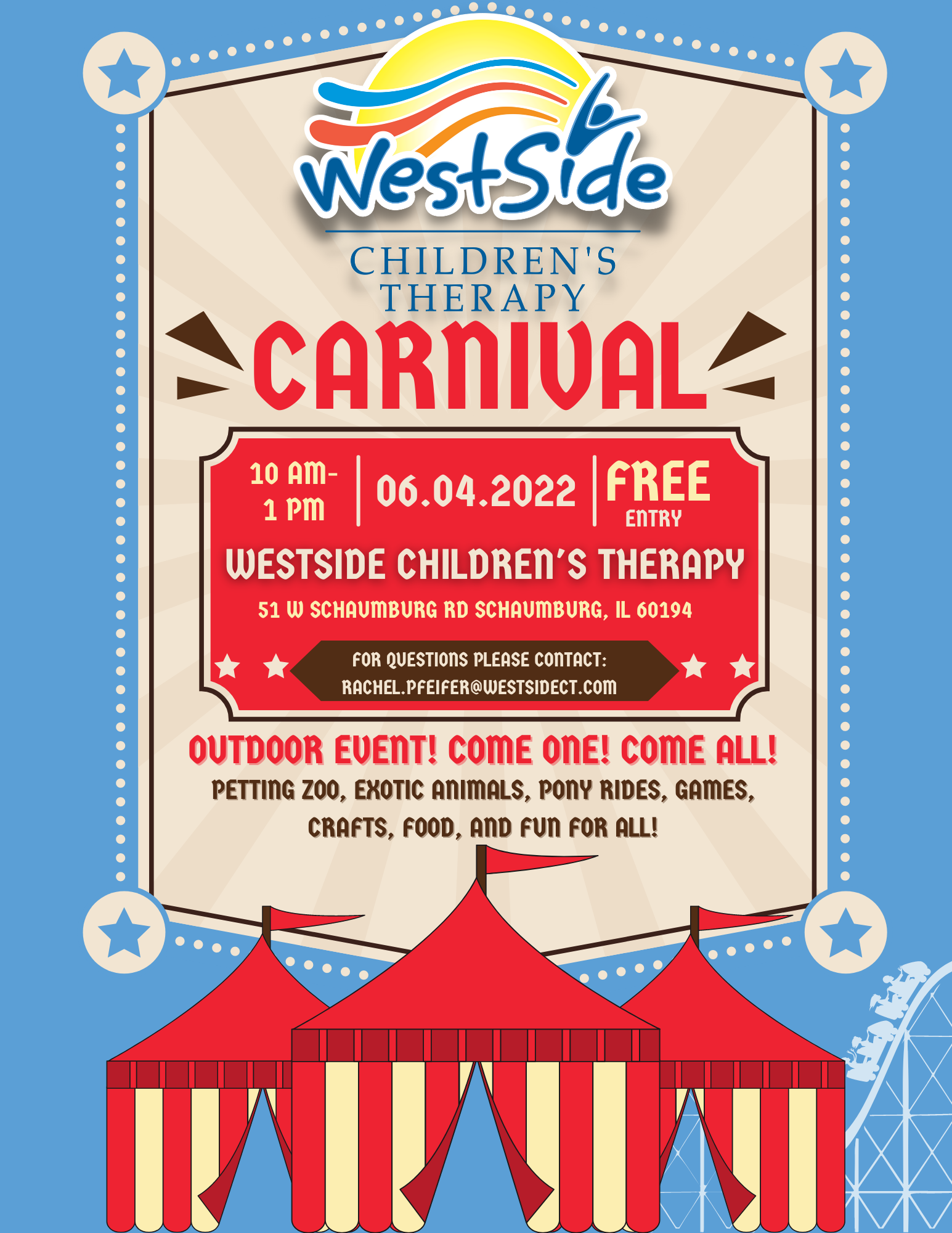 Carnival flyer for Westside Schaumburg