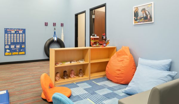 picture of an aba therapy reading nook, for the Oak Lawn Illinois Westside Children's Therapy