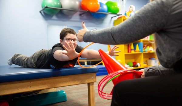 photo of a kids' physical therapy session at Westside in Illinois
