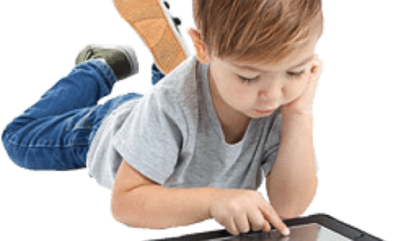 image illustrating a child with too much screen time. used for a blog on the westside childrens therapy website